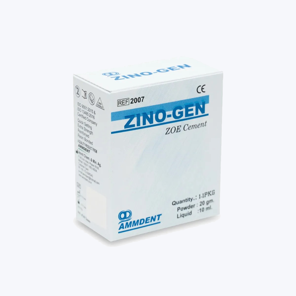 Ammdent Zinogen Zinc Oxide Eugenol Cement
